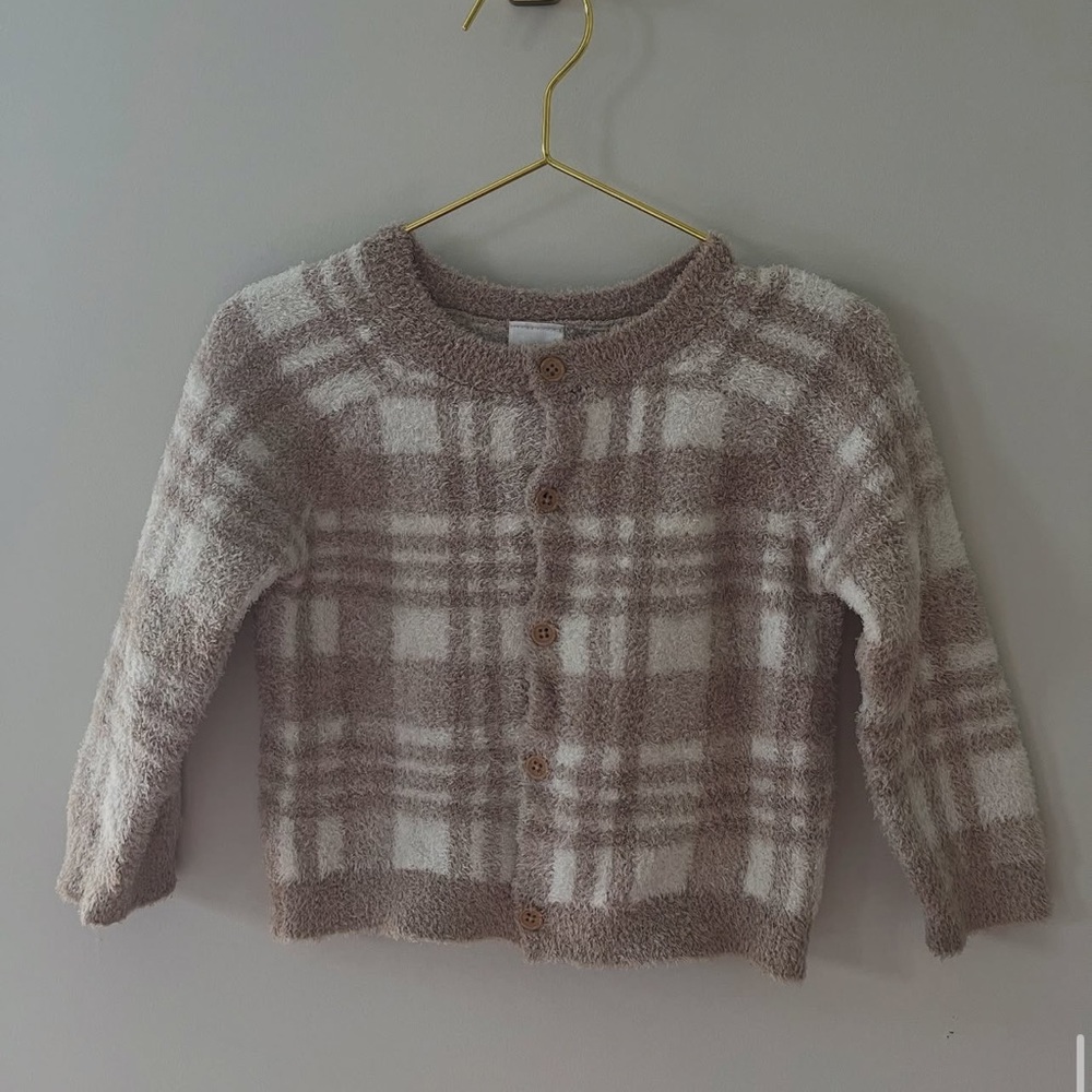 Gerber Plaid Kids Matching Set - Brown and White